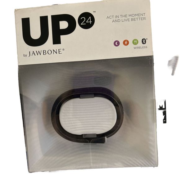 Up 24 By Jawbone Wireless Wristband Fitness Tracker~ Black~  Size Medium - Picture 1 of 2
